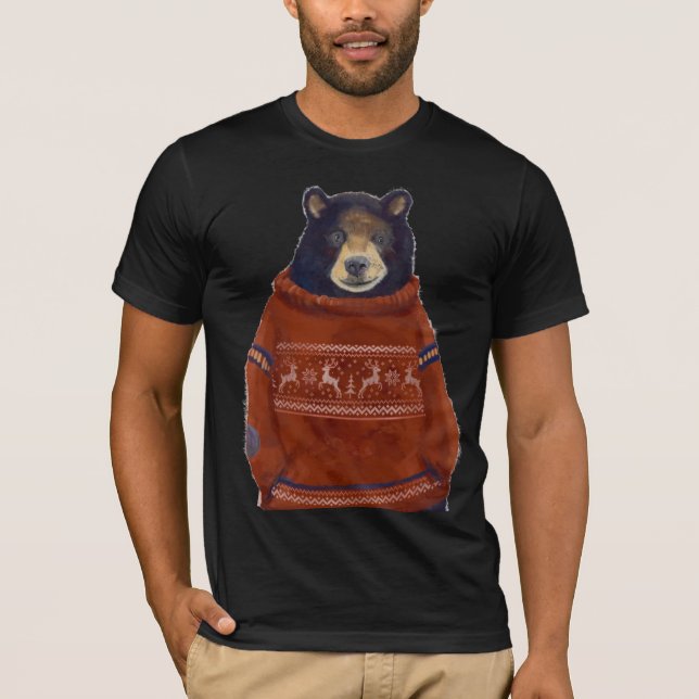 Red Reindeer Sweater Bear (Front)