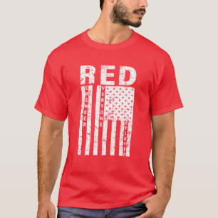 RED Remember Everyone Deployed Flag mens shirt