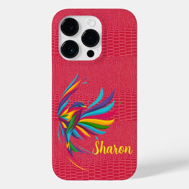 Red Reptile Skin iPhone / iPad case (Back)