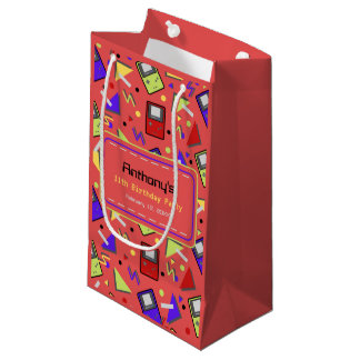 Red Retro Gaming Small Gift Bag