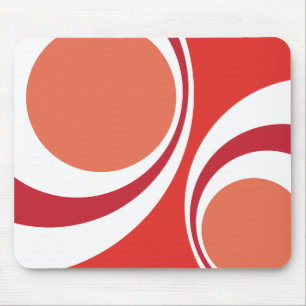 red retro mouse mat