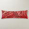 Red Retro Paisley Bandanna/Bandanna