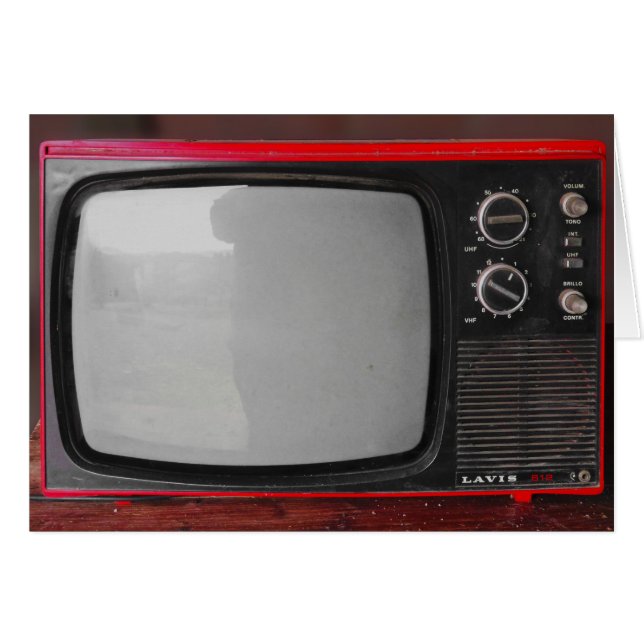 Red Retro Vintage TV (Front Horizontal)