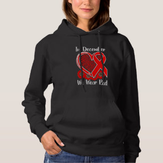 Red Ribbon Aids Awareness HIV Prevention Community Hoodie