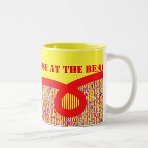 Red Ribbon and Candy Sprinkles Custom Mug