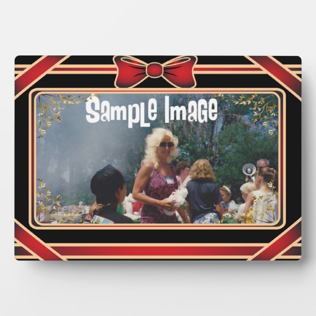 Red Ribbon  Art Plaque (Front)