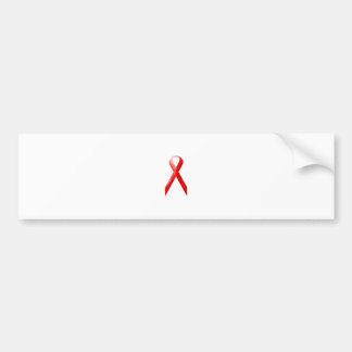 Red Ribbon Bumper Sticker