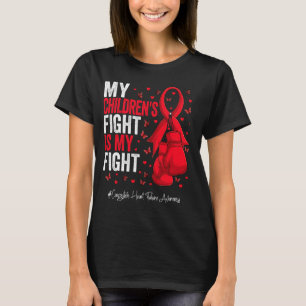 Red Ribbon Children Congestive Heart Failure Aware T-Shirt