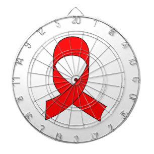 Red Ribbon Drawing Dartboard