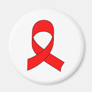 Red Ribbon Drawing Magnet