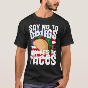 Red Ribbon Drug Awareness Say No To Dugs Say Yes T T-Shirt