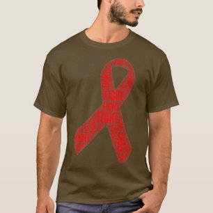 Red Ribbon Fight HIV AIDS Awareness Premium T-Shirt