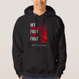 Red Ribbon Grandson Marfan Syndrome Awareness Hoodie