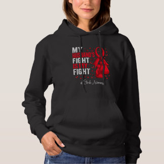 Red Ribbon Husband Stroke Awareness Hoodie