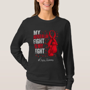 Red Ribbon Mother in law Sepsis Awareness T-Shirt