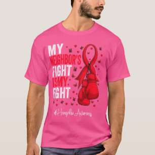 Red Ribbon Neighbor Hemophilia Awareness T-Shirt