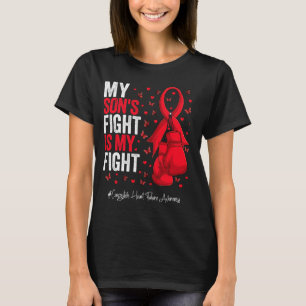 Red Ribbon Son Congestive Heart Failure Awareness T-Shirt