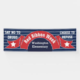 Red Ribbon Week - Drug Free Banner
