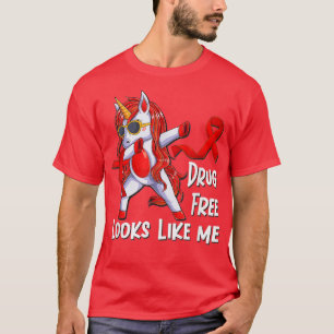Red Ribbon Week Drug Free Looks Like This 27234922 T-Shirt