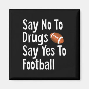 Red Ribbon Week Kids Youth Say No Say Yes to Footb Magnet