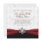 Red Ribbon Winter Wedding Invitation