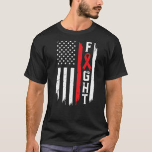 Red Ribbon World HIVAIDS Day Awareness Act Up Figh T-Shirt