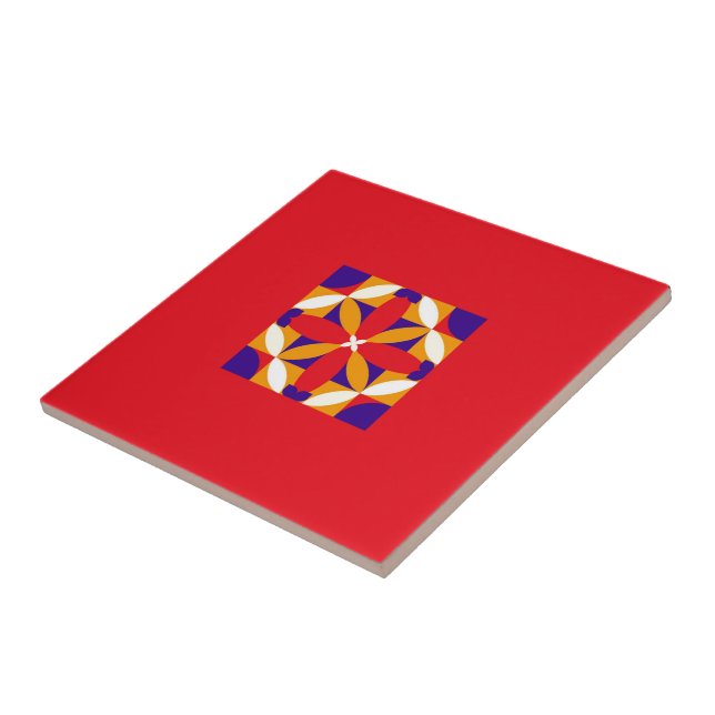 Red Ribbons Tile (Side)