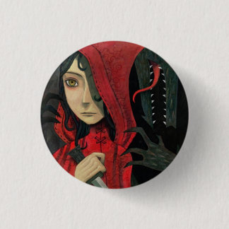 Red riding hood 3 cm round badge