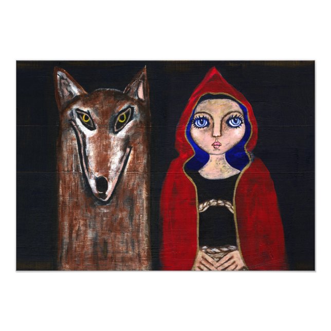 Red Riding Hood and the Wolf Photo Print (Front)