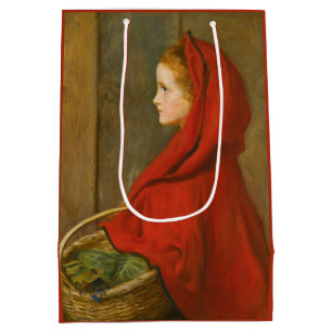 Red Riding Hood (by John Everett Millais) Medium Gift Bag
