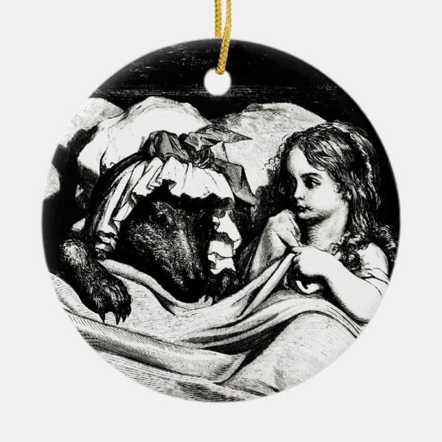Red Riding Hood Ceramic Tree Decoration (Front)