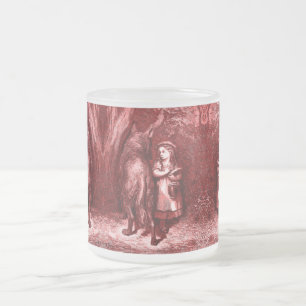 Red Riding Hood - Little Red Riding Hood Frosted Glass Coffee Mug