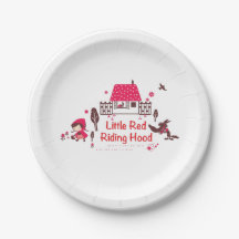 Red Riding Hood paper plate