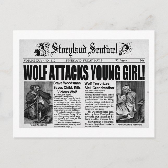 Red Riding Hood Postcard (Front)