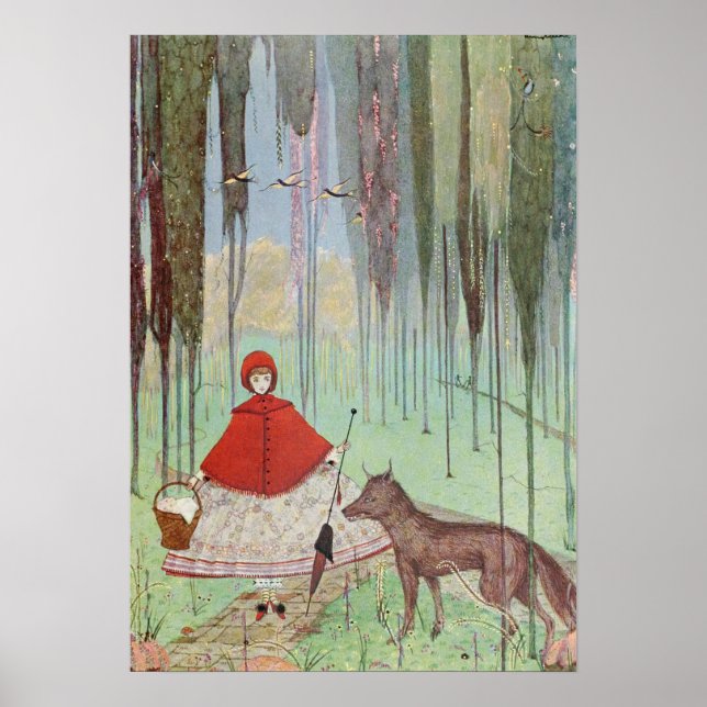 Red Riding Hood - Vintage Image Poster (Front)