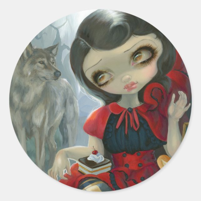 "Red Riding Hood's Picnic" Sticker (Front)