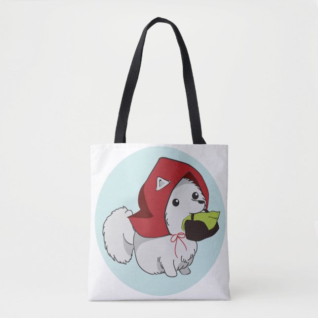 Red Riding Pup Tote (Both sides) (Front)