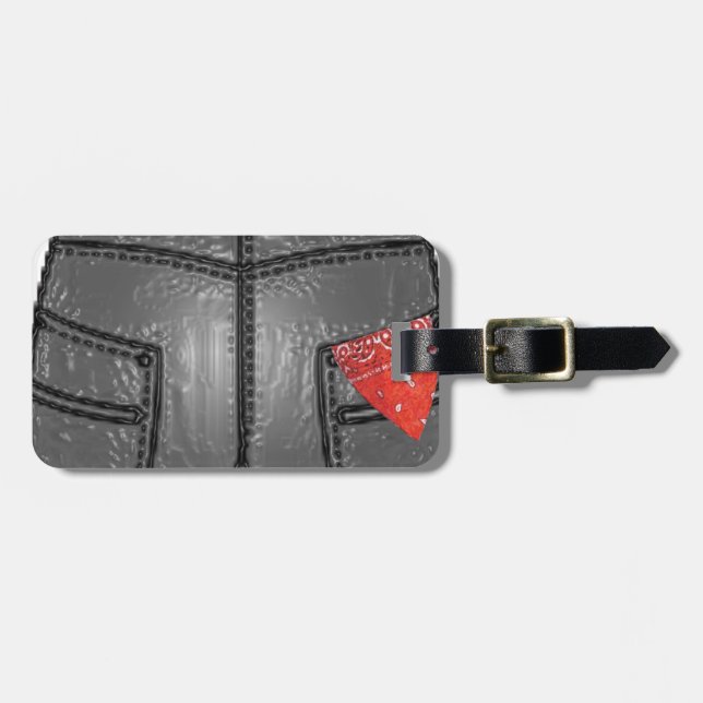 Red Right Hanky Luggage Tag (Front Horizontal)