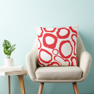Red Rings Cushion