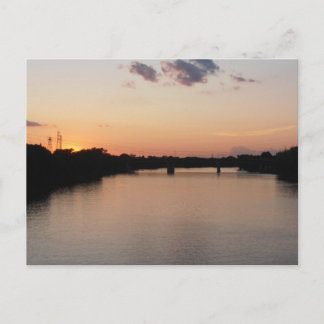 Red River at Sunset Postcard