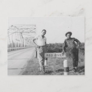Red River Bridge Postcard