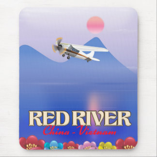 Red River Cambodia Vacation poster Mouse Mat