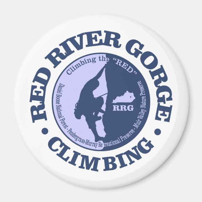 Red River Gorge (Climbing) Magnet (Front)