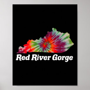 Red River Gorge Climbing Rrg Kentucky Tie Dye Poster