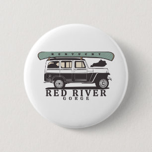 Red River Gorge Kentucky 6 Cm Round Badge