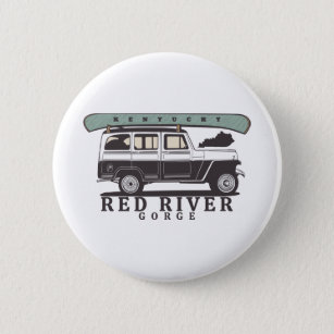 Red River Gorge Kentucky 6 Cm Round Badge
