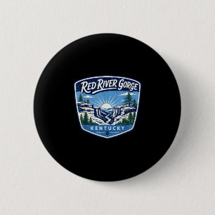 Red river gorge kentucky hiking outdoor adventure 6 cm round badge