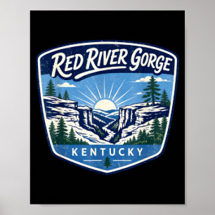 Red river gorge kentucky hiking outdoor adventure poster