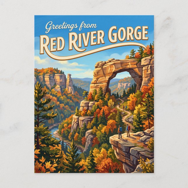 Red River Gorge USA Postcard (Front)