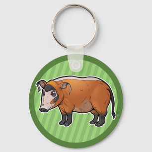 Red River Hog Key Ring